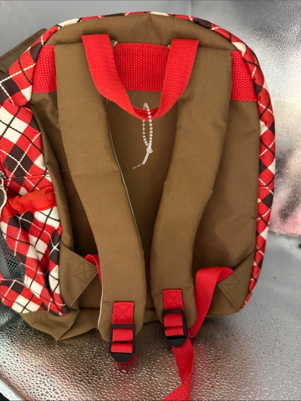 Vintage Skip Hop Back Pack Bull Dog with Plaid Detail - Picture 2 of 10